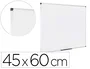 Bi-Office Pizarra Blanca Magnética Lacada Marco de Aluminio 450x600 mm