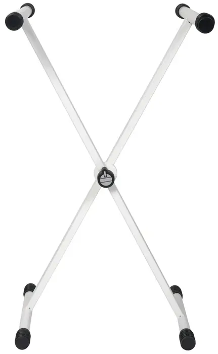 QUIKLOK Soporte Teclado T10 Formato "X" / Perfil Simple - Blanco - Acero/Aluminio - Altura Regulable QUIKLOK Soporte Teclado T10 Formato "X" / Perfil Simple - Blanco - Acero/Aluminio - Altura Regulable