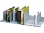 Paperflow Organizador de armario gris ajustable 802 mm