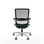 PIQUERAS Y CRESPO Silla de oficina Haches Turquesa y Blanco
