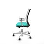 PIQUERAS Y CRESPO Silla de oficina Haches Turquesa y Blanco