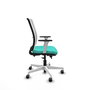 PIQUERAS Y CRESPO Silla de oficina Haches Turquesa y Blanco