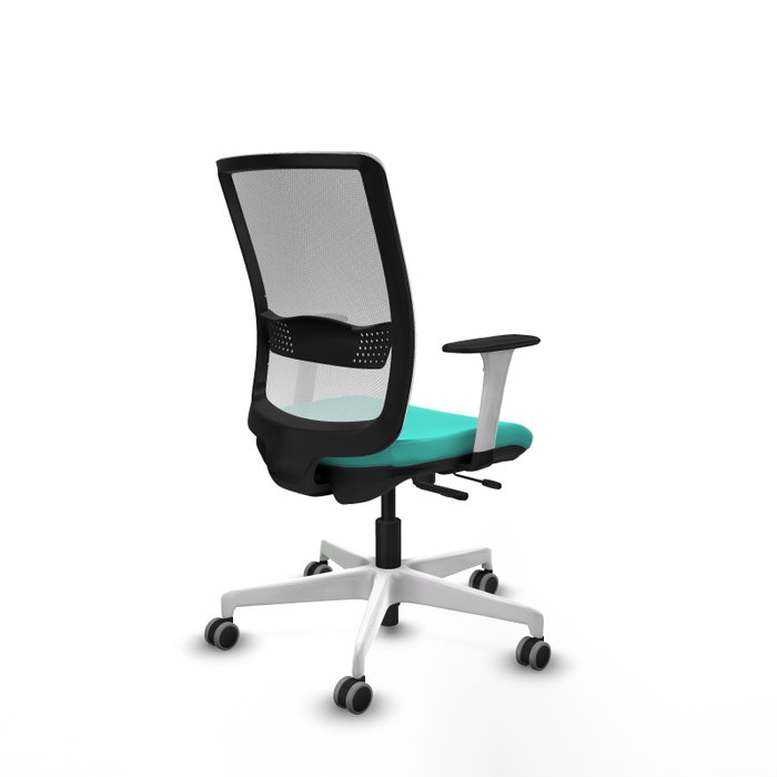 PIQUERAS Y CRESPO Silla de oficina Haches Turquesa y Blanco PIQUERAS Y CRESPO Silla de oficina Haches Turquesa y Blanco
