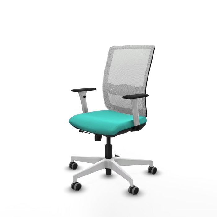 PIQUERAS Y CRESPO Silla de oficina Haches Turquesa y Blanco PIQUERAS Y CRESPO Silla de oficina Haches Turquesa y Blanco