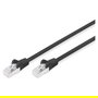 DIGITUS CAT6 RJ45 S/FTP Patchkabel 5.0m schwarz Cable de Red Ethernet Cat6 SF/UTP con Conectores RJ45, 5 Metros, Negro