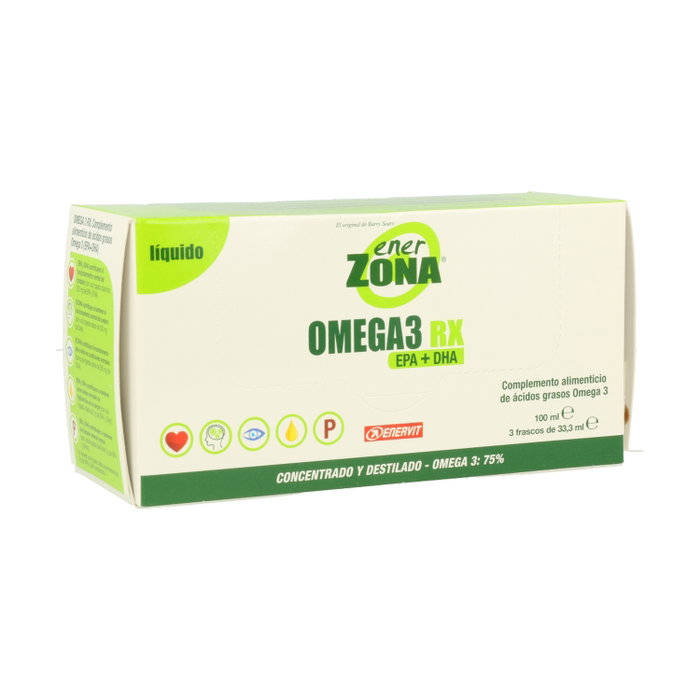 Enerzona Omega 3 RX 100 ml Pack de 3 Unidades Complemento Alimenticio Aceite de Pescado Enerzona Omega 3 RX 100 ml Pack de 3 Unidades Complemento Alimenticio Aceite de Pescado
