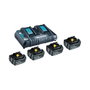 Makita 199483-0 Power Source Kit con 4 baterías LXT 18V 5Ah y cargador rápido