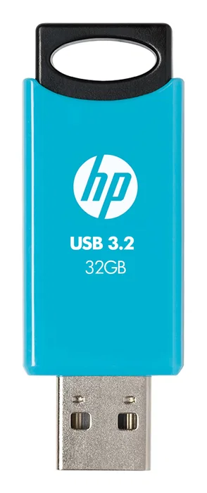 HP 712w Pendrive USB 3.2 Gen 1 de 32 GB Tipo A, Velocidad Lectura 120 MB/s, Factor Deslizar, Color Azul
