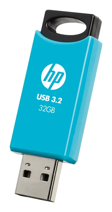 HP 712w Pendrive USB 3.2 Gen 1 de 32 GB Tipo A, Velocidad Lectura 120 MB/s, Factor Deslizar, Color Azul