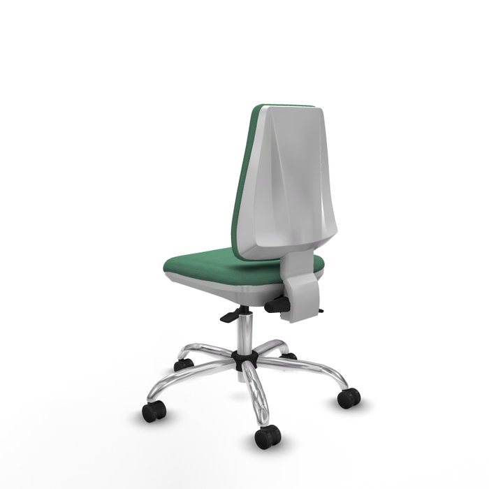 PIQUERAS Y CRESPO Silla de oficina Elche con mecanismo Asincro, Verde esmeralda