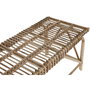 DKD Home Decor Descalzadora de Mimbre Natural 130x46x47 cm