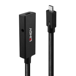 Lindy Cable de Extensión Activa USB 3.2 Gen 2 C a C de 5 m, Negro