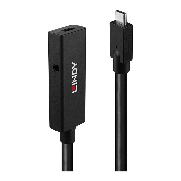 Lindy 43364 Cable de Extensión Activa USB 3.2 Gen 2 USB-C de 5m Negro Lindy 43364 Cable de Extensión Activa USB 3.2 Gen 2 USB-C de 5m Negro