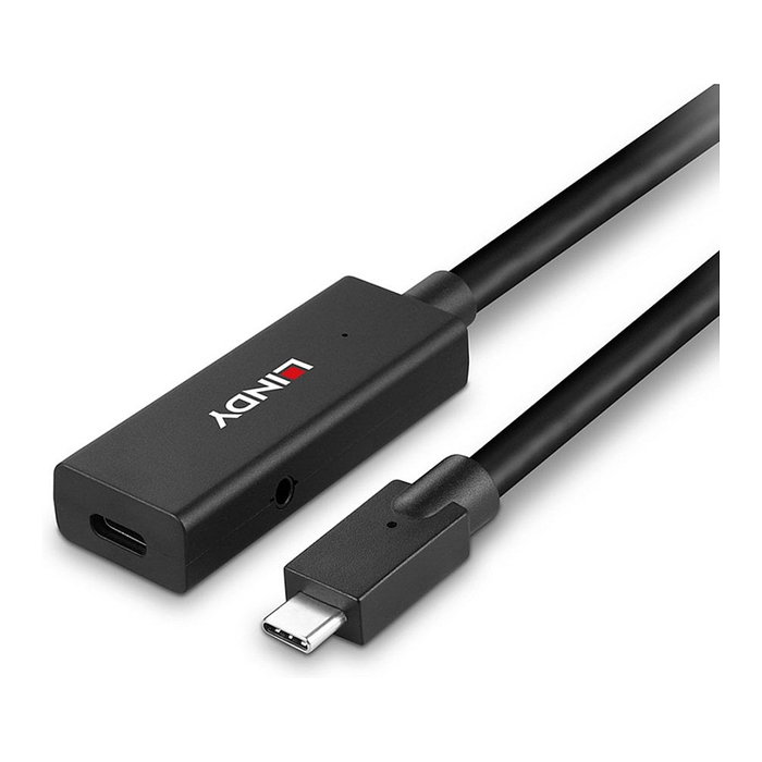 Lindy 43364 Cable de Extensión Activa USB 3.2 Gen 2 USB-C de 5m Negro Lindy 43364 Cable de Extensión Activa USB 3.2 Gen 2 USB-C de 5m Negro