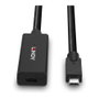 Lindy 43364 Cable de Extensión Activa USB 3.2 Gen 2 USB-C de 5m Negro