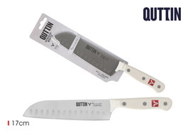 Inde Cuchillo Santoku 17 cm con Alivio - Colección Ivory Sybarite (8 Unidades)