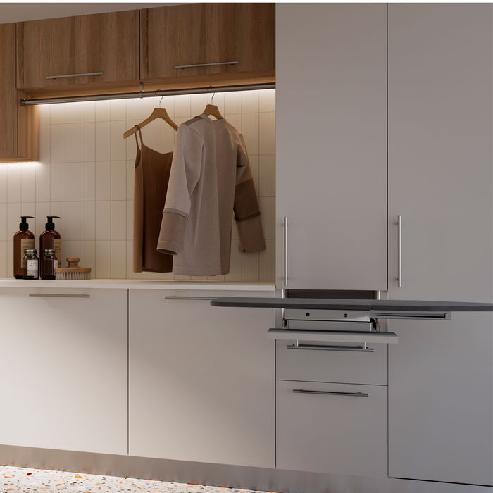 Emuca Tirador para mueble Orlando, L464mm, intereje 384mm, Acero, Níquel satinado