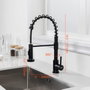 IBERGRIF Grifo de fregadero para cocina vertical negro M22143B