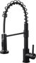 IBERGRIF Grifo de fregadero para cocina vertical negro M22143B