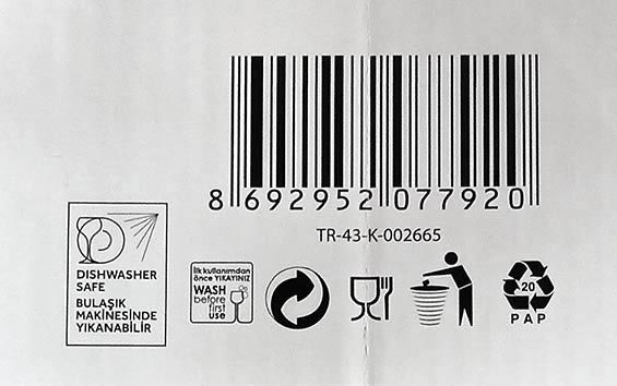 Lav Set 6 Vasos Pinta 340 cc (8 Cajas)