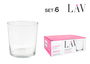 Lav Set 6 Vasos Pinta 340 cc (8 Cajas)
