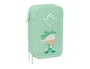 Safta Plumier Escolar Real Betis Balompié Preescolar Triple Cremallera, 37 Piezas, 195x125x55 mm