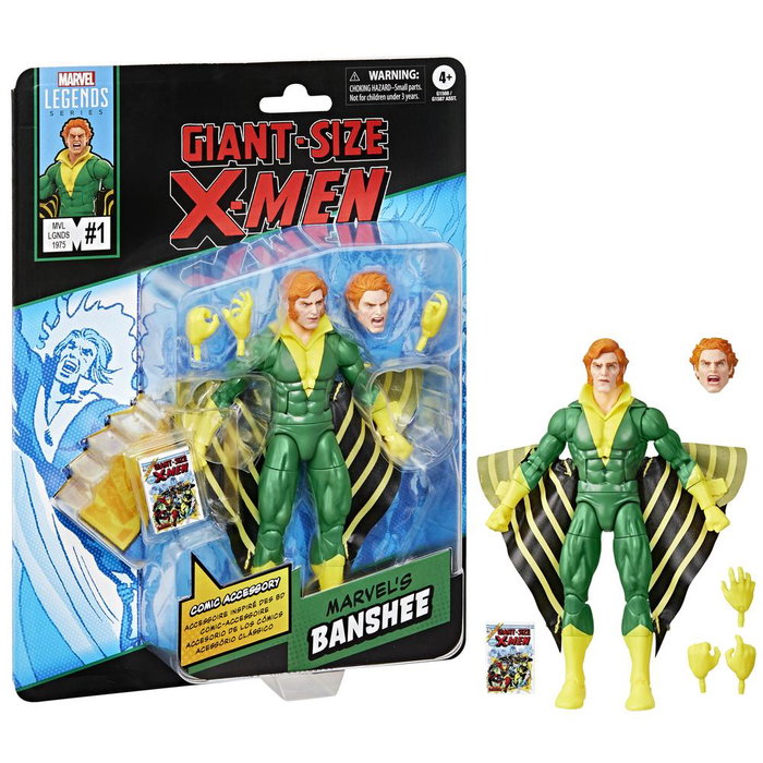Hasbro Figura Marvel Legends Giant-Size X-Men #1 Banshee Coleccionable 15 cm con Accesorios y Cómic Hasbro Figura Marvel Legends Giant-Size X-Men #1 Banshee Coleccionable 15 cm con Accesorios y Cómic