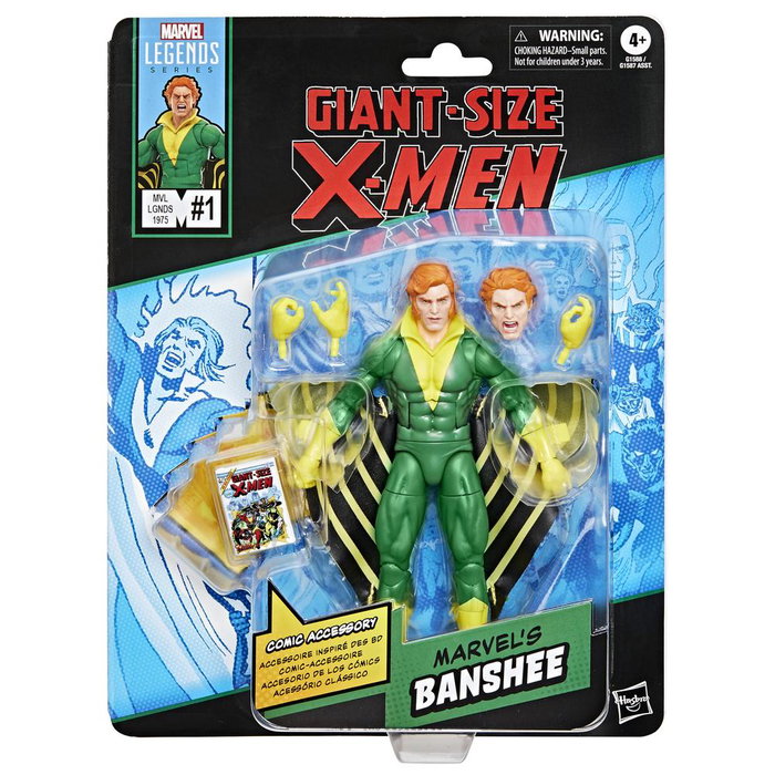 Hasbro Figura Marvel Legends Giant-Size X-Men #1 Banshee Coleccionable 15 cm con Accesorios y Cómic Hasbro Figura Marvel Legends Giant-Size X-Men #1 Banshee Coleccionable 15 cm con Accesorios y Cómic