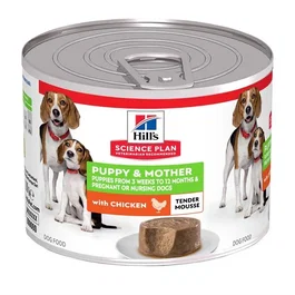 Hill's Science Plan Puppy & Mother Mousse de Pollo 12x200 gr