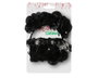 Atosa Juego de Accesorios Negro con Flores y Arácnidos para Mujer