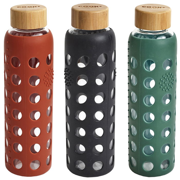 Cook Concept Botella de Vidrio con Silicona 580 Ml