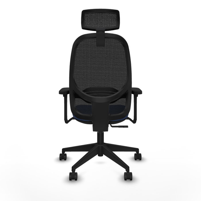 PIQUERAS Y CRESPO Silla de oficina Cilanco con mecanismo Sincro, Azul marino y Negro