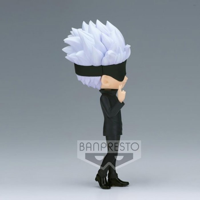 Banpresto Figura Q Posket Jujutsu Kaisen Satoru Gojo Ver. A, Figura de PVC de 14 cm con Base para Exposición