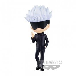 Banpresto Figura Q Posket Jujutsu Kaisen Satoru Gojo Ver. A, Figura de PVC de 14 cm con Base para Exposición