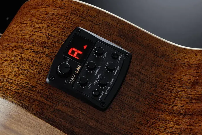 LAG Guitarra Acústica Jumbo Cutaway Tramontane 177 A/E Abeto Engelmann, Khaya - Natural Satinado