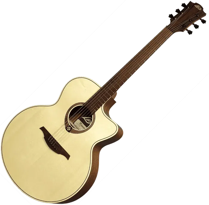 LAG Guitarra Acústica Jumbo Cutaway Tramontane 177 A/E Abeto Engelmann, Khaya - Natural Satinado