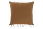 DKD Home Decor Cojín de Algodón 45x45 cm con Aplicaciones Mostaza