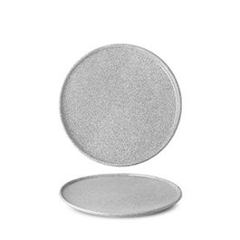 LANGENTHAL - Plato Llano Granit Glazed N1, diámetro 20 cm, colección Granit, porcelana estilo granito, apto vajilla (Set de 6)