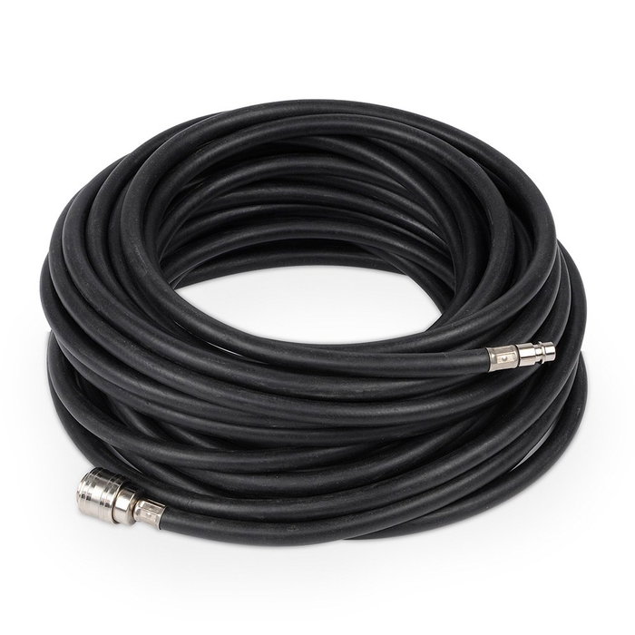 Powerplus Manguera de caucho para aire comprimido 10 m, Ø5/12 mm, 20 bar, con acoplamientos euro Powerplus Manguera de caucho para aire comprimido 10 m, Ø5/12 mm, 20 bar, con acoplamientos euro