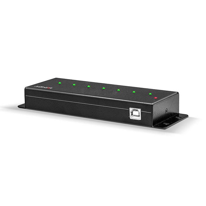 Lindy Hub USB 2.0 Metálico de 7 Puertos Negro Lindy Hub USB 2.0 Metálico de 7 Puertos Negro