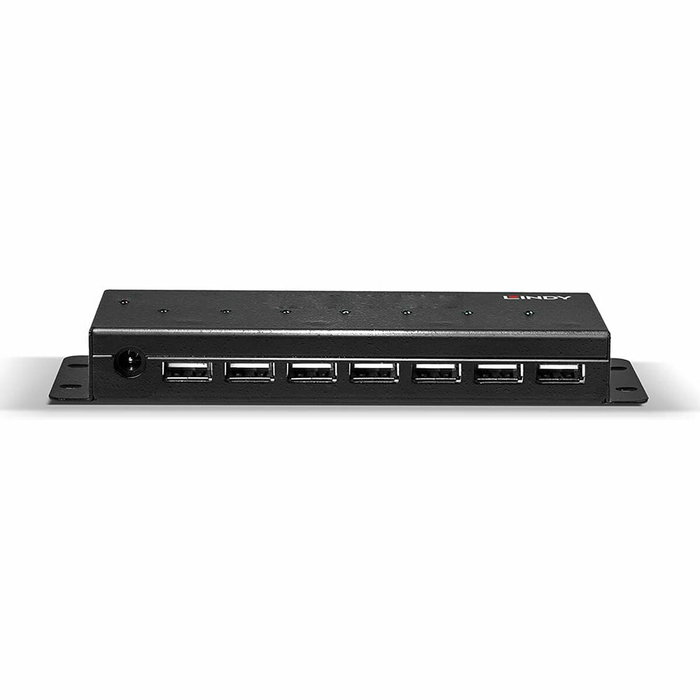 Lindy Hub USB 2.0 de 7 puertos, Interfaz Type-B, Negro