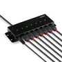 Lindy Hub USB 2.0 de 7 puertos, Interfaz Type-B, Negro
