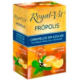 Dietisa Royal Vit Caramelos Propolis sin Azúcares con Melisa, Zinc y Vitamina B6 para el Sistema Inmunitario 18 Caramelos