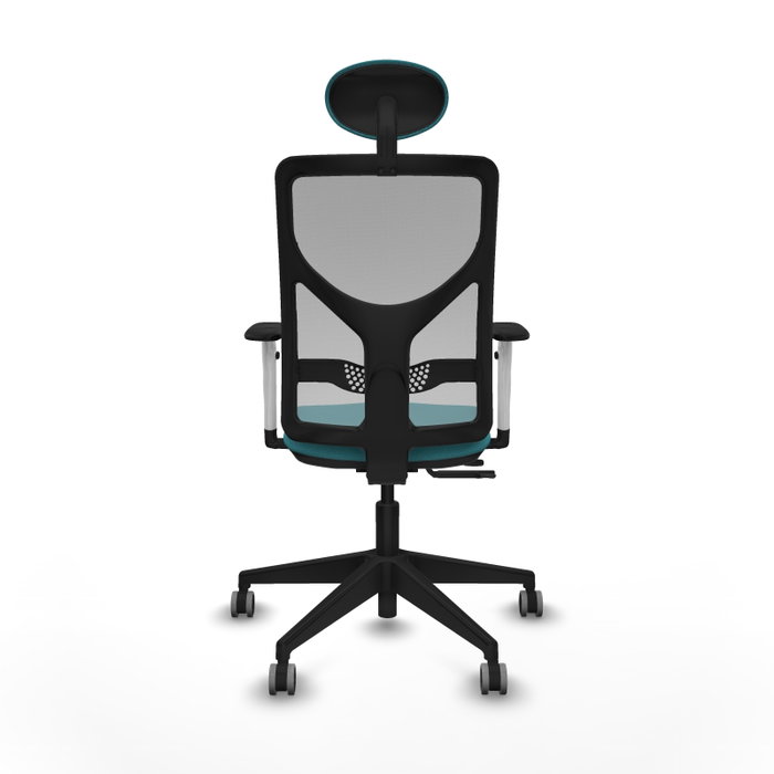 PIQUERAS Y CRESPO Silla de oficina Motilla con mecanismo Sincro/Traslack, Turquesa y Gris PIQUERAS Y CRESPO Silla de oficina Motilla con mecanismo Sincro/Traslack, Turquesa y Gris