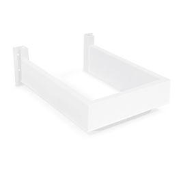 HERRAJES ALK Salva Sifón Recto Plástico Blanco para Mueble de Baño con Cajón
