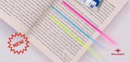 ROYMART Paquete de 160 Notas Señaladoras de Líneas en Acetato Transparente Colores Surtidos