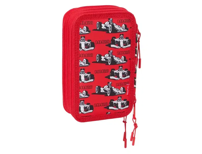 Safta Plumier Mickey Mouse Racing Triple Cremallera 37 Piezas