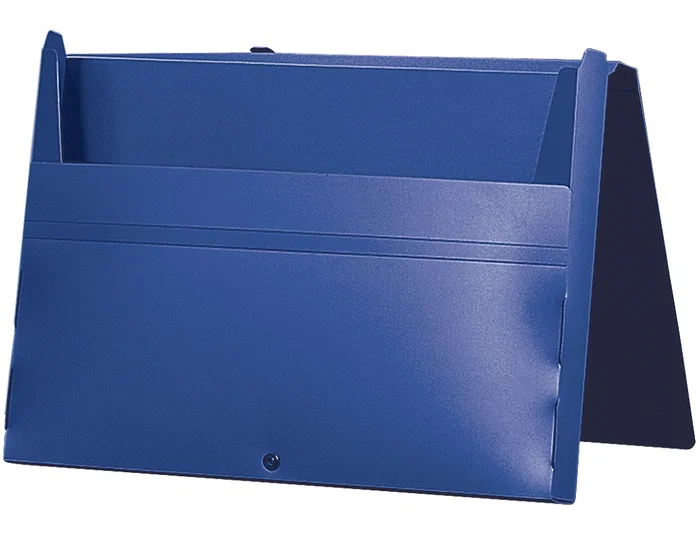 Liderpapel Carpeta portadocumentos con broche y asa Azul DIN A4