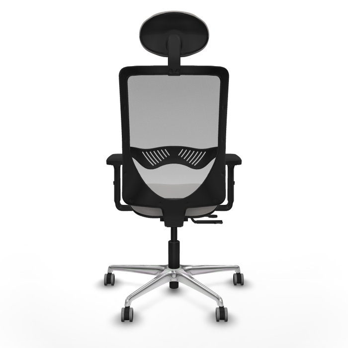 PIQUERAS Y CRESPO Silla de oficina Zulema con mecanismo Sincro/Traslack, Blanco y Gris