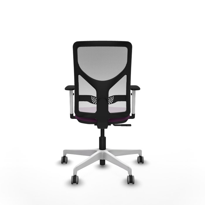 PIQUERAS Y CRESPO Silla de oficina Motilla con mecanismo Sincro, Morada y Blanca